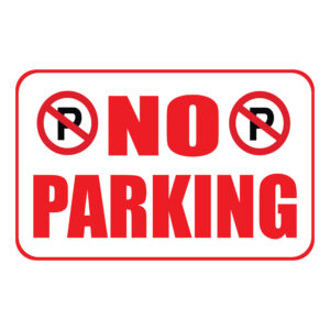 Αυτοκόλλητα Σήμανσης No Parking P3